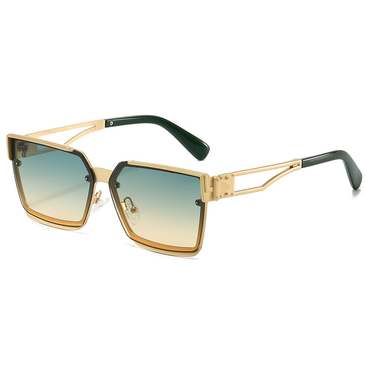 Damen stylische rechteckige Sonnenbrille Karnz