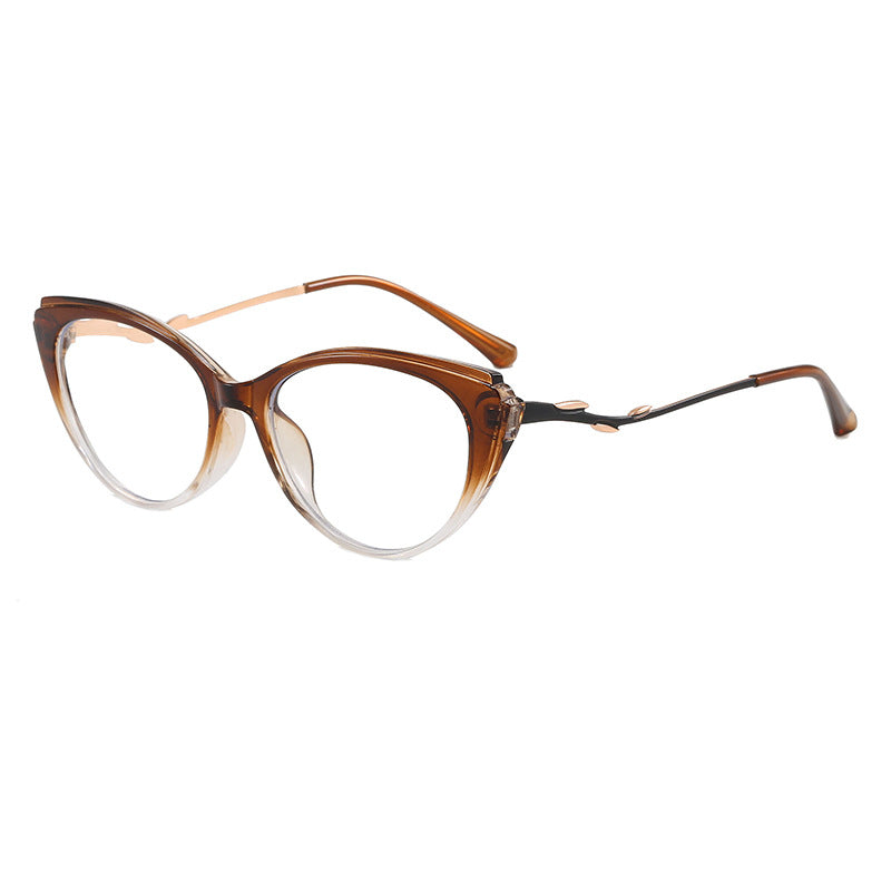 Modische Cat-Eye Brille mit Filigranem Design Karnz