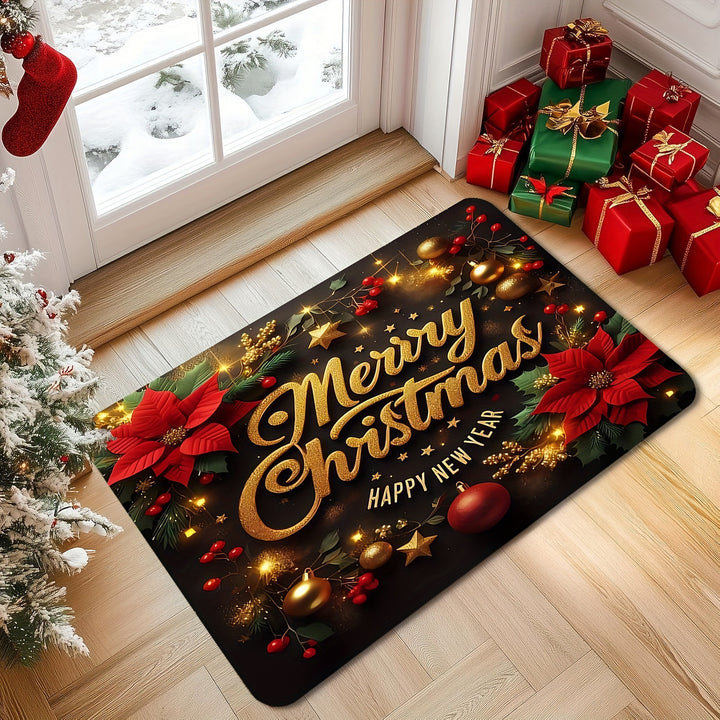 Weihnachtlich gestalteter Innenfußmatte