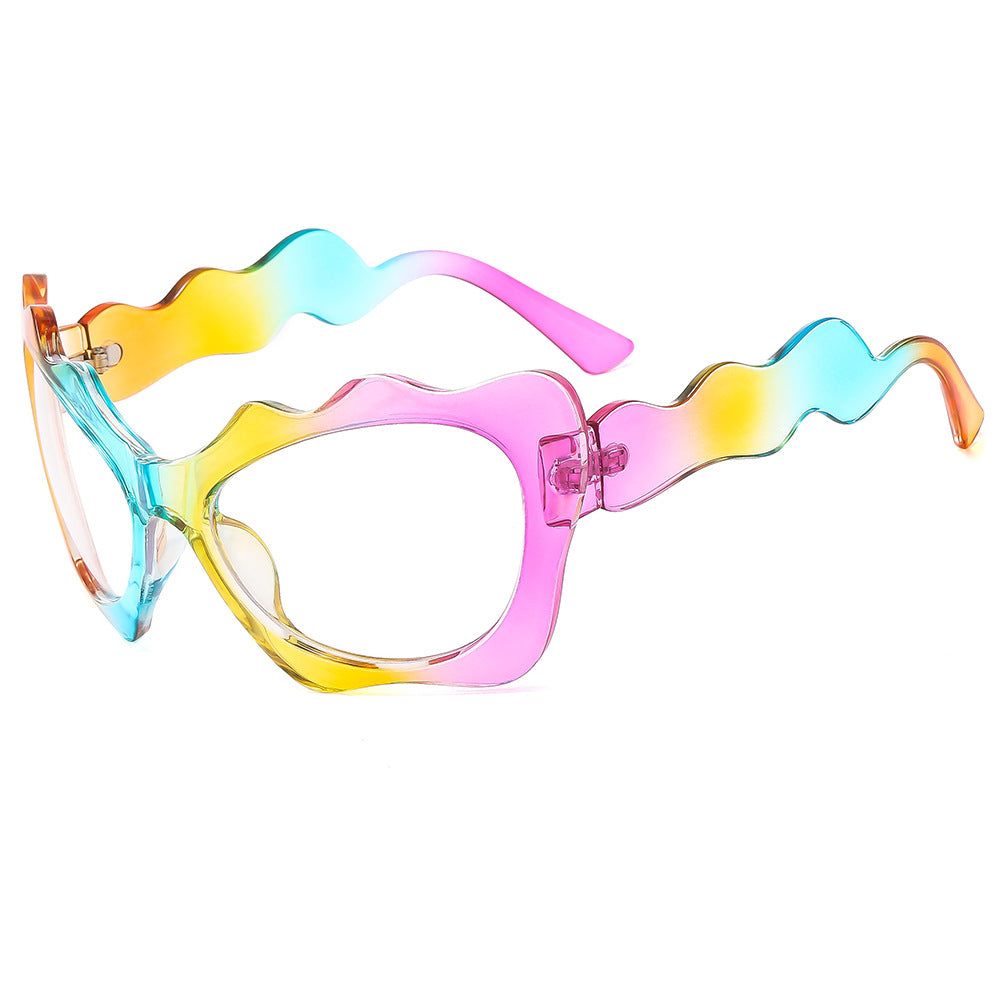 Damen Sonnenbrille im kreativen Wellen-Design Karnz