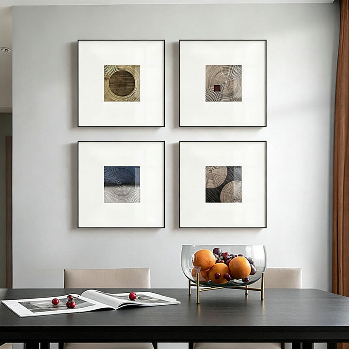 Rahmen Geometrische Leinwand Wandkunst