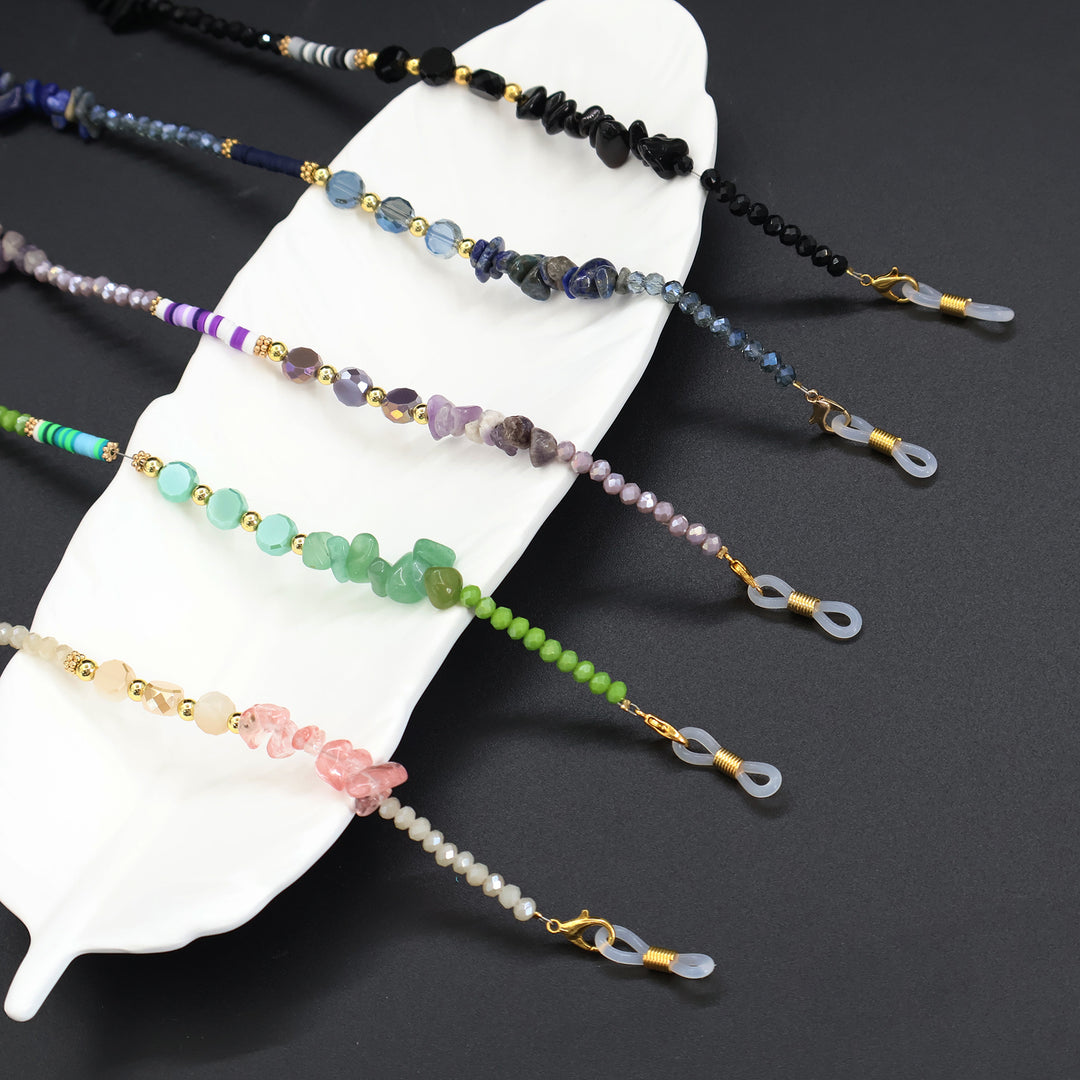 Bohemian Perlen Brillen Kette Karnz