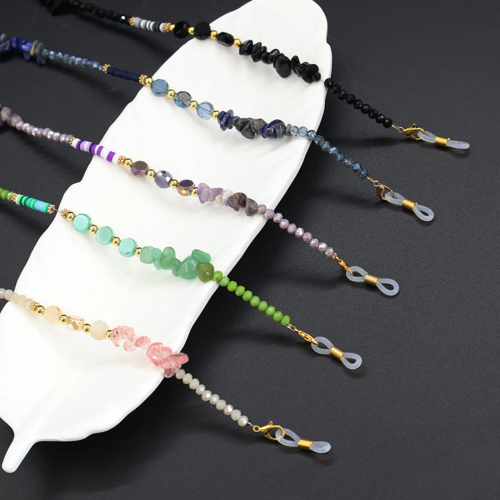 Bohemian Perlen Brillen Kette Karnz