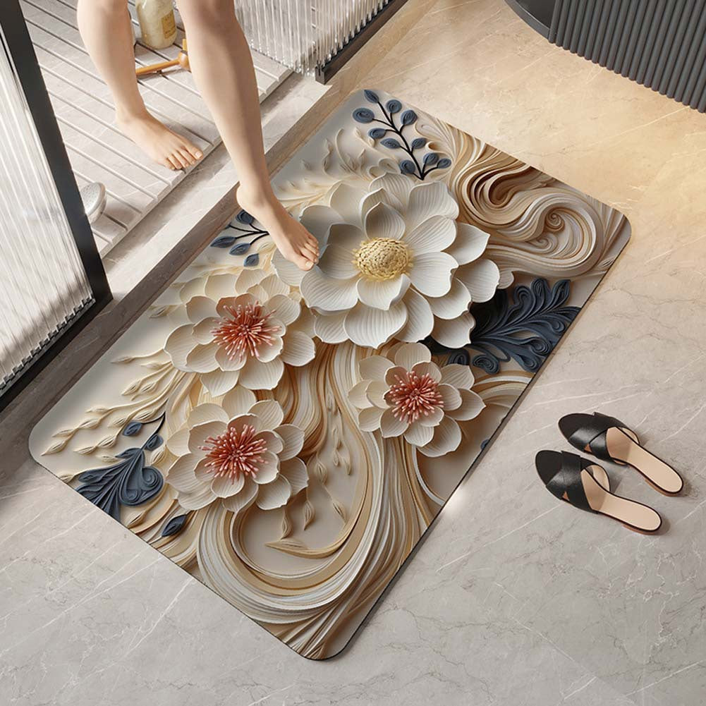 Elegante florale Design-Komfortmatte