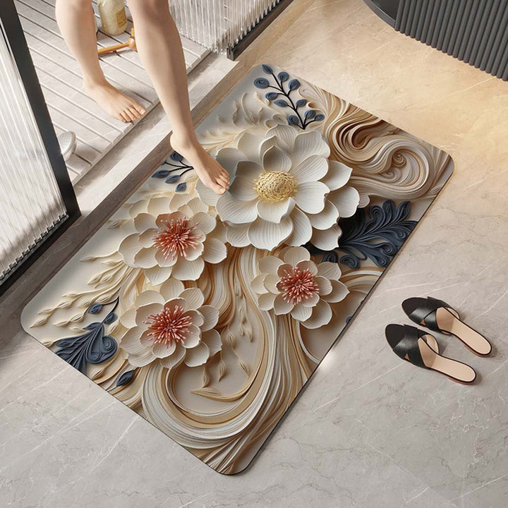 Elegante florale Design-Komfortmatte