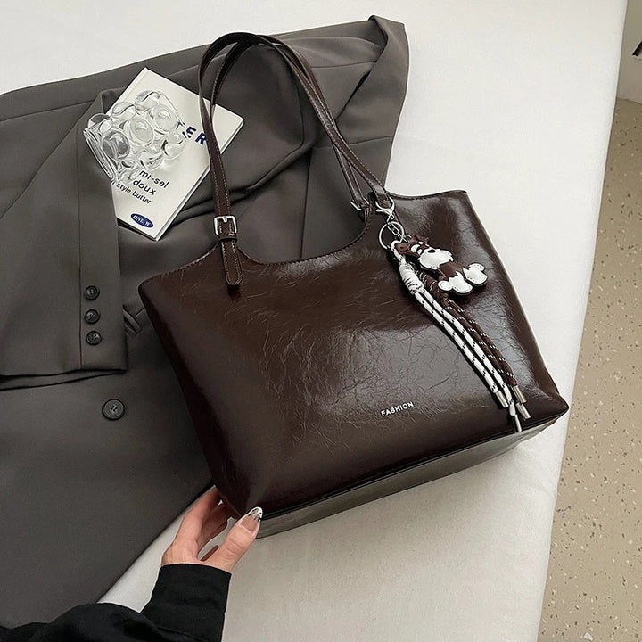 Luxuriöse Texturierte Leder Tote Karnz