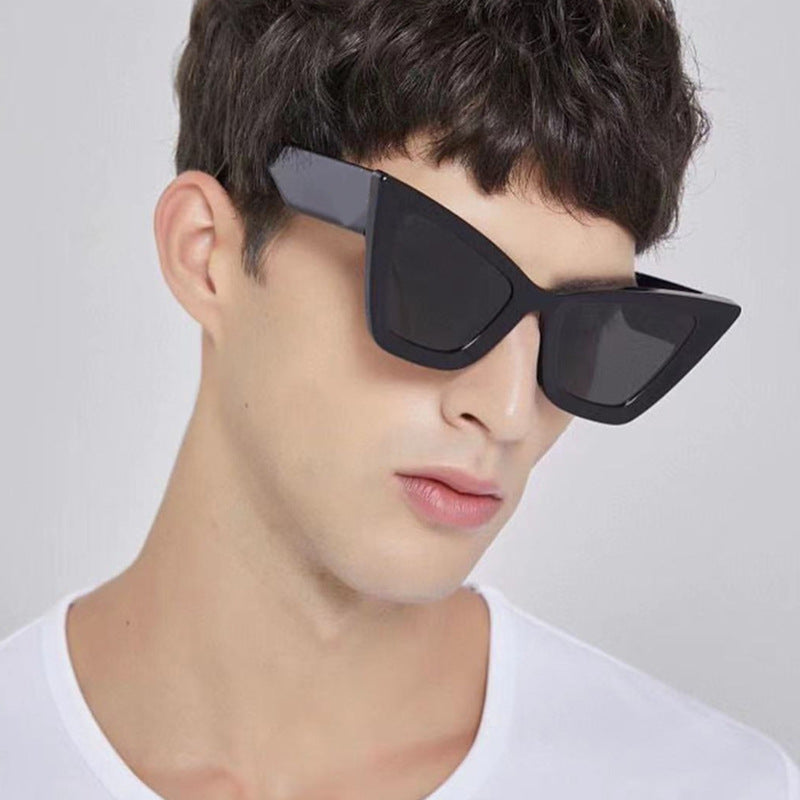 Damen trendige Cat-Eye Sonnenbrille mit robustem Design und UV-Schutz Karnz