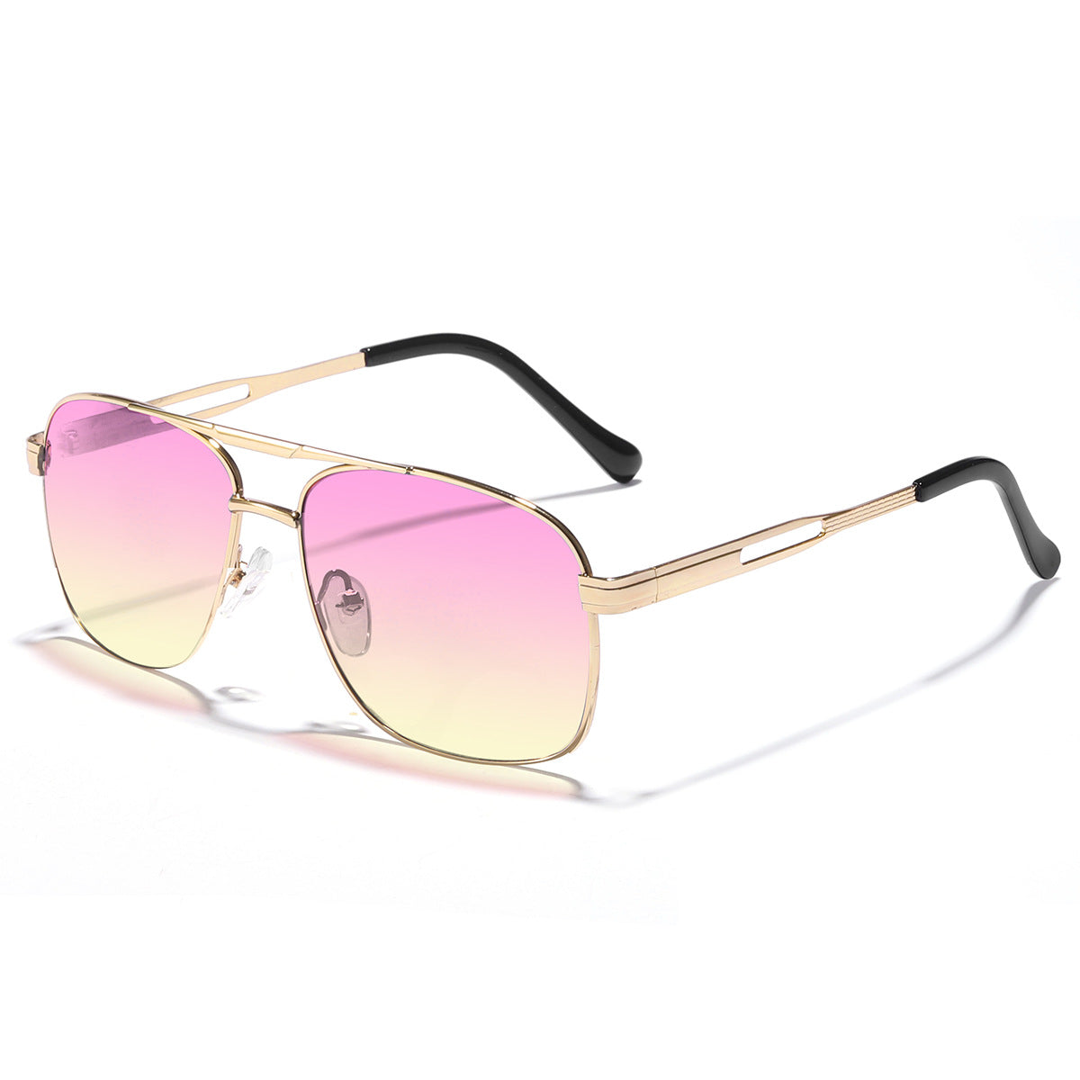 Damen elegante Oversized-Sonnenbrille mit farbverlaufenden Gläsern Karnz