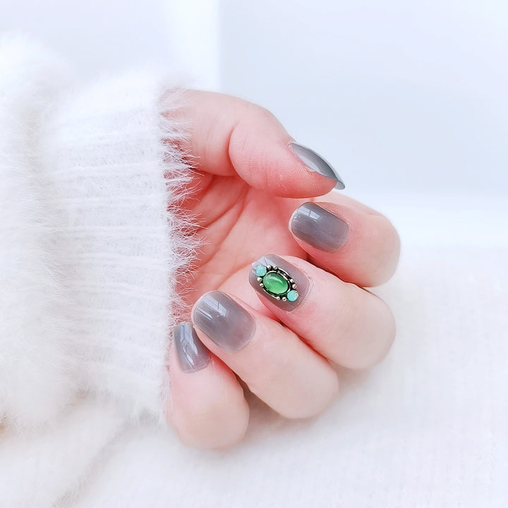 Elegantes glamouröses Press-On-Nägel-Set
