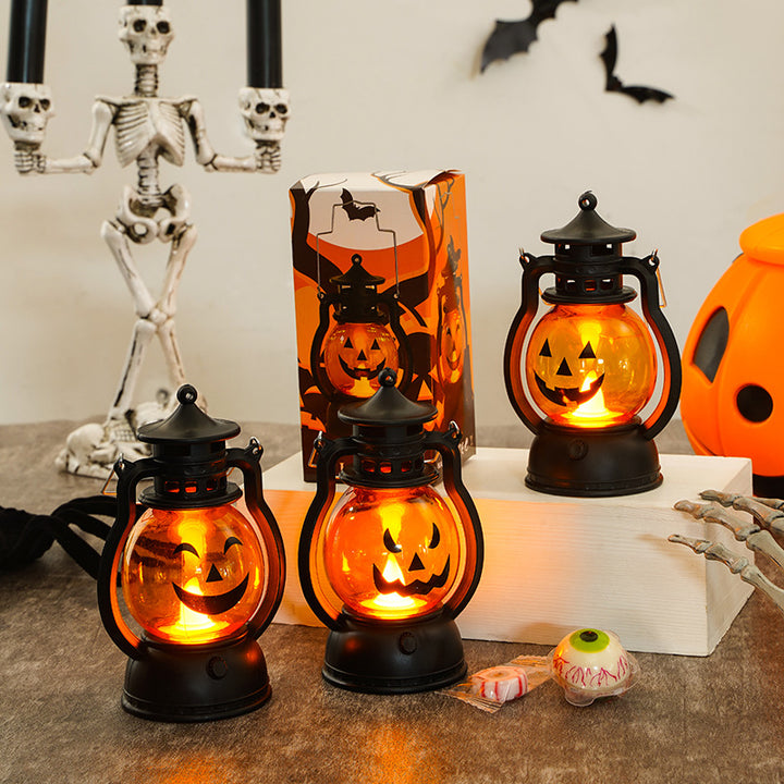 LED Kürbislaterne Dekorative Batteriebetriebene Halloween Tischleuchte