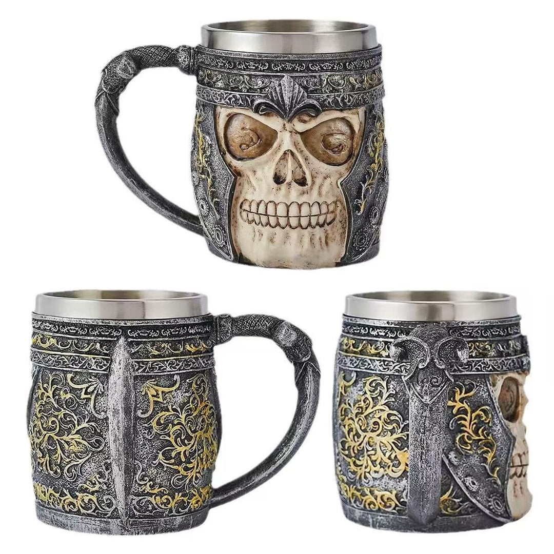 Bierkrug mit Totenkopf-Design Karnz