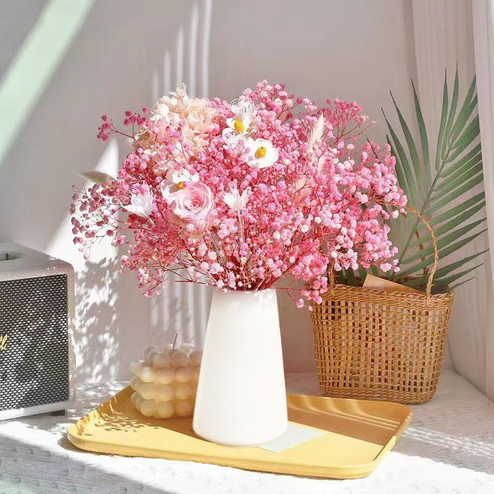 Elegante Getrocknete Blumenmitteltafel