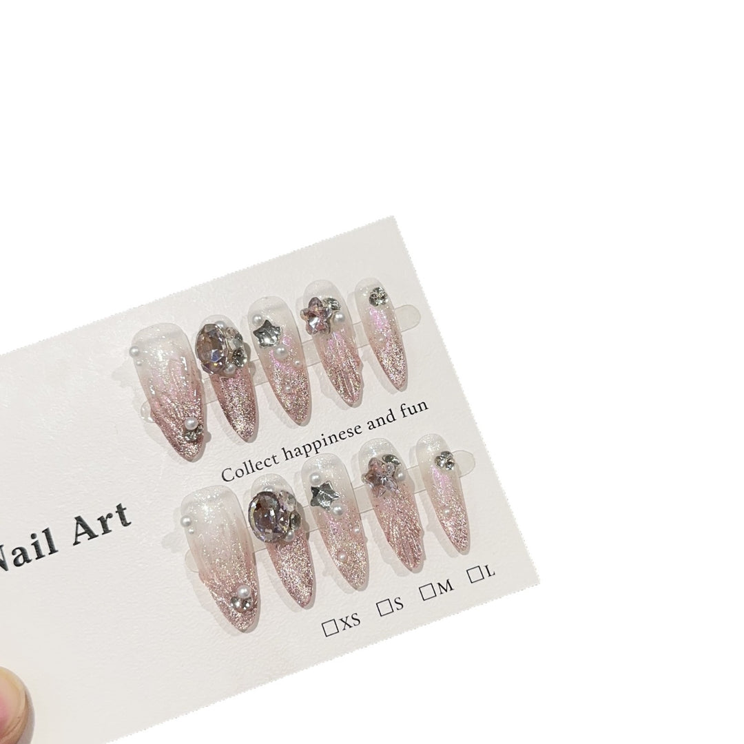 Gleitende Stiletto-Nagelkunst-Set