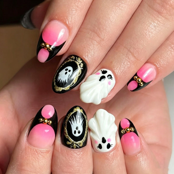 Themen Druck-auf Nagelkunst Set