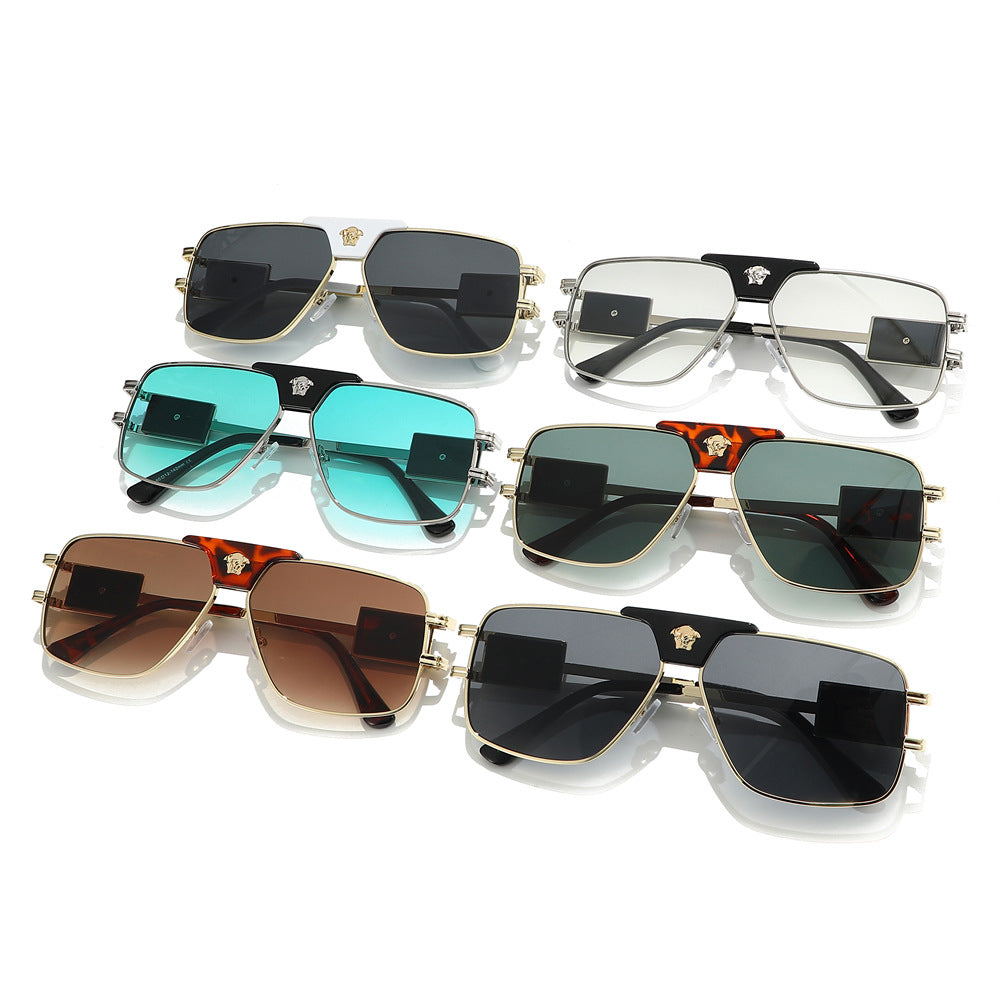 Damen stilvolle Sonnenbrille mit modernem, quadratischem Rahmen Karnz