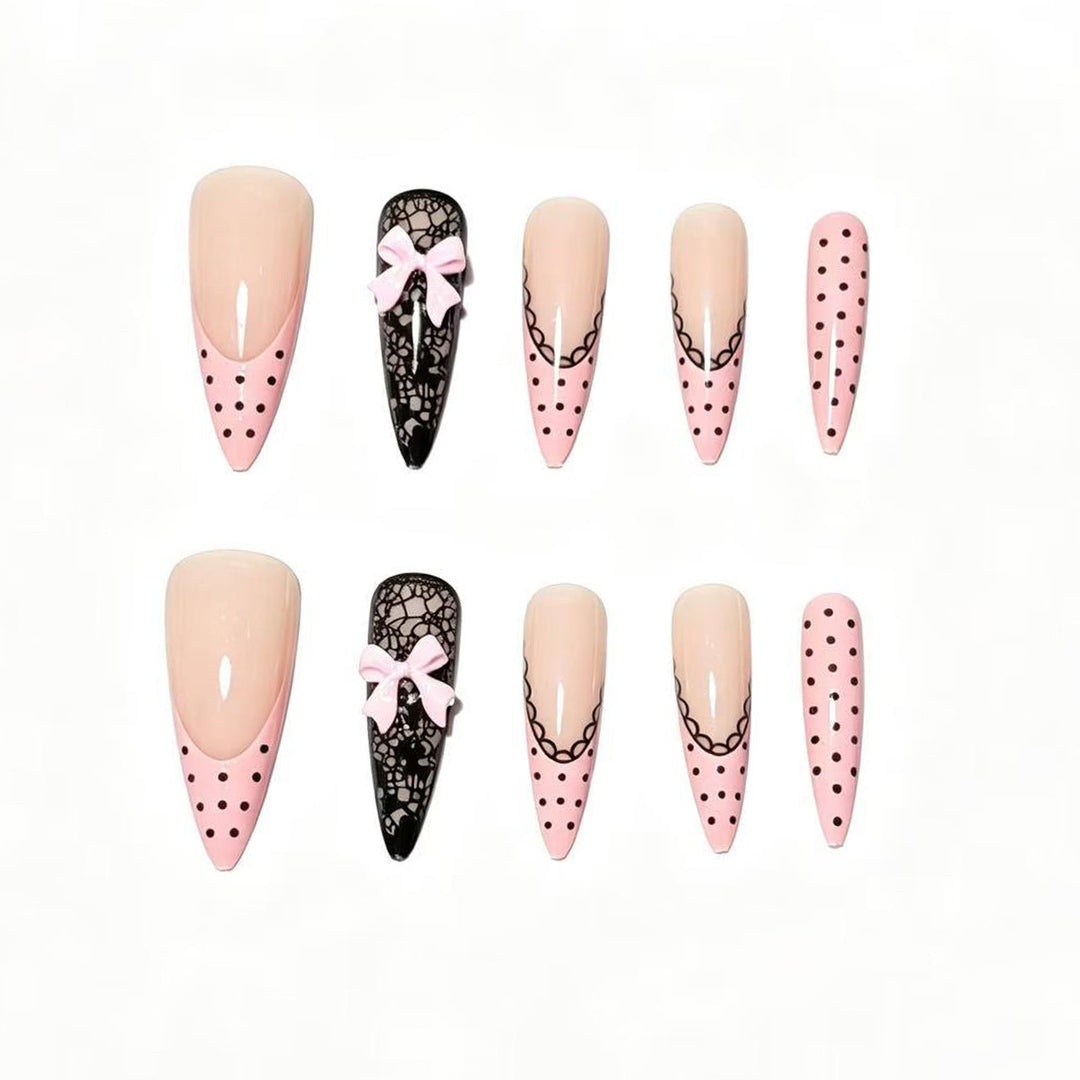 Chic Elegante Druck auf Nagelspitzen Karnz