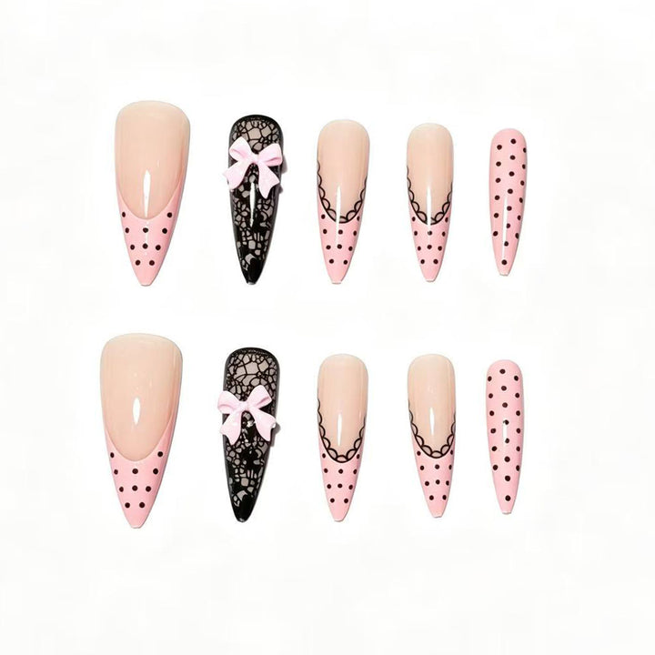 Chic Elegante Druck auf Nagelspitzen Karnz