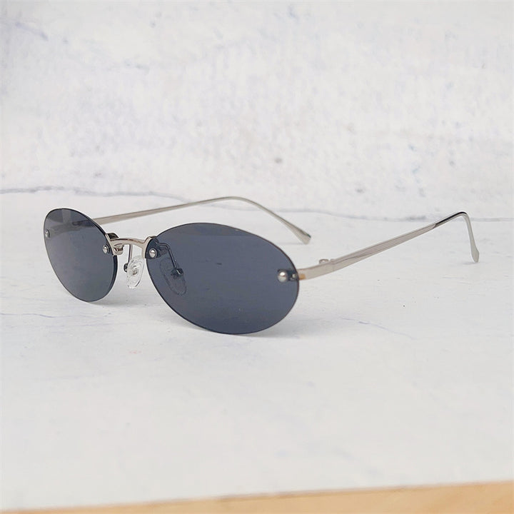 Minimalistische ovale Rahmenbrille Karnz