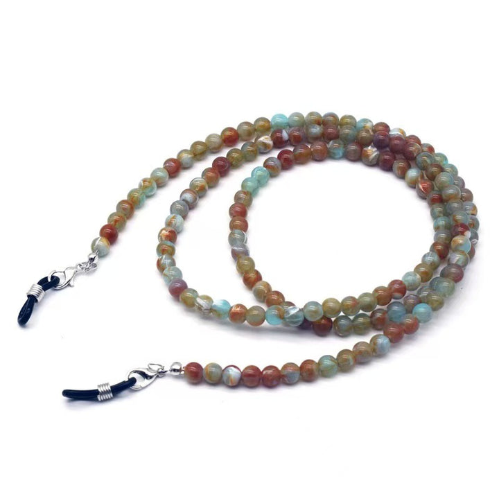Perlenbrille Kette mit robusten Clips Karnz