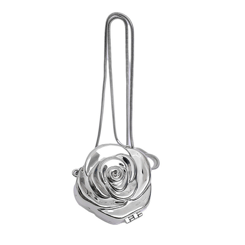 Elegantly Crafted Rose-Shaped Crossbody Bag Karnz
