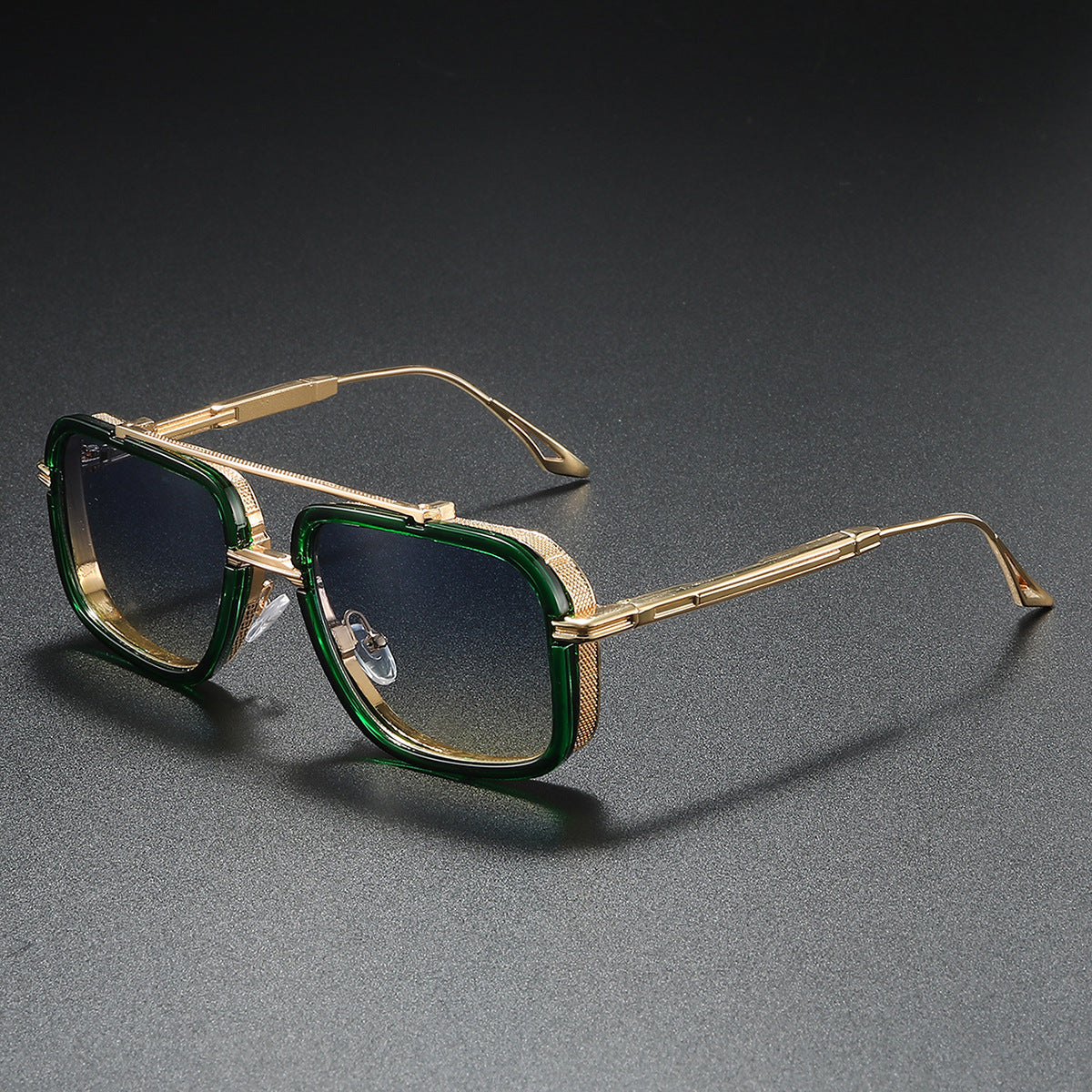 Damen Sonnenbrille mit luxuriösem Metallrahmen und stylischen Details Karnz