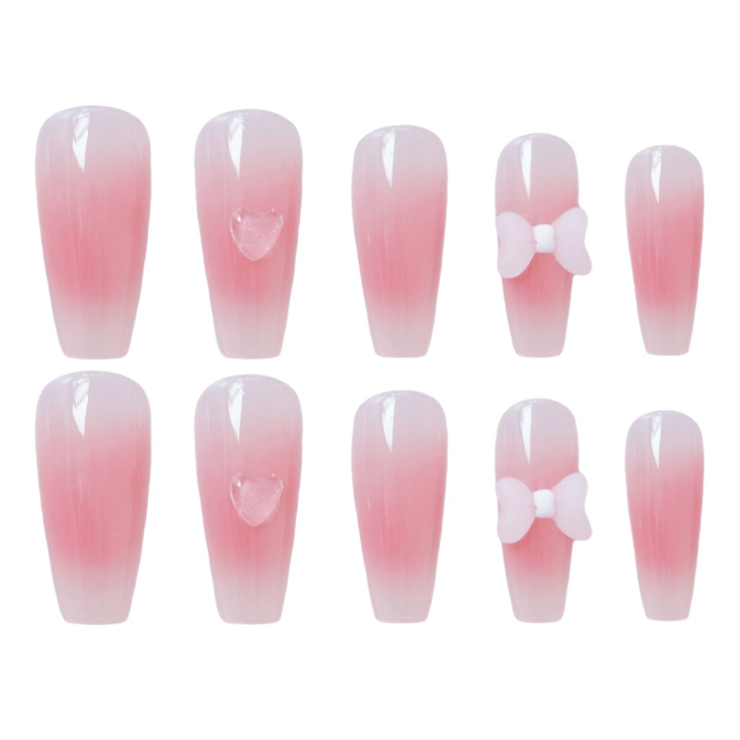 Blumengeschmücktes Press-On-Nagelset