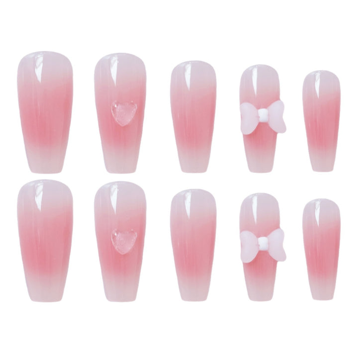 Blumengeschmücktes Press-On-Nagelset
