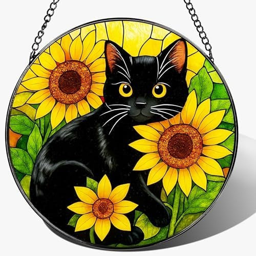 Buntglas Hund Kunst Wandbehang Karnz
