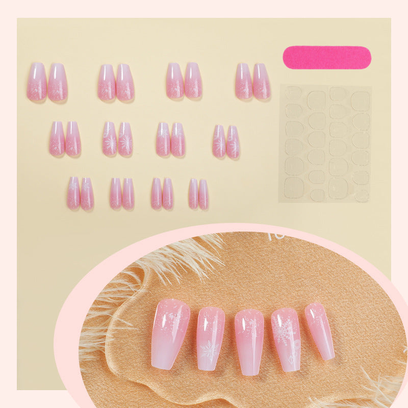 Dekorativer Press-On Nagelkunst Set mit einzigartigen floralen Mustern Karnz
