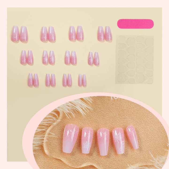 Dekorativer Press-On Nagelkunst Set mit einzigartigen floralen Mustern Karnz