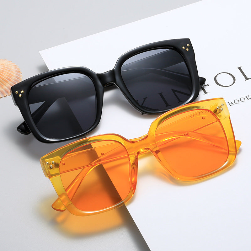 Damen quadratische Sonnenbrille mit innovativem Rahmen und UV-Schutz Karnz