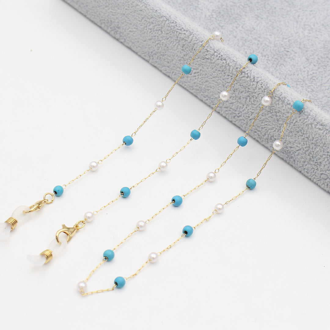 Elegante Mehrfarbige Brillenkette Karnz