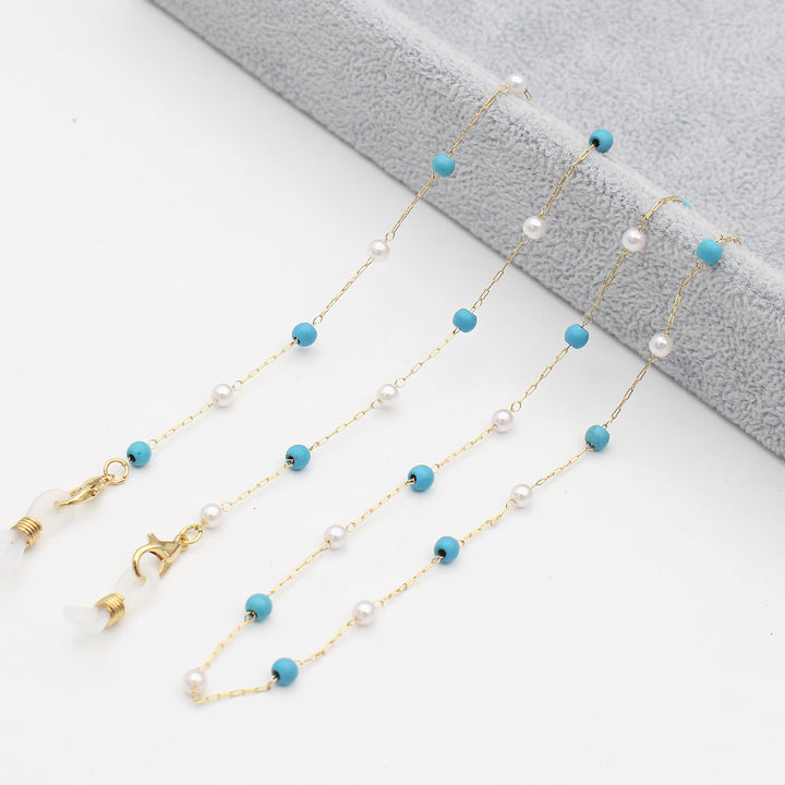 Elegante Mehrfarbige Brillenkette Karnz