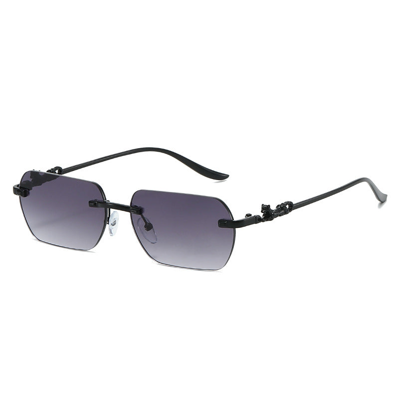 Damen elegante Halbrahmenbrille mit schmückenden Details Karnz