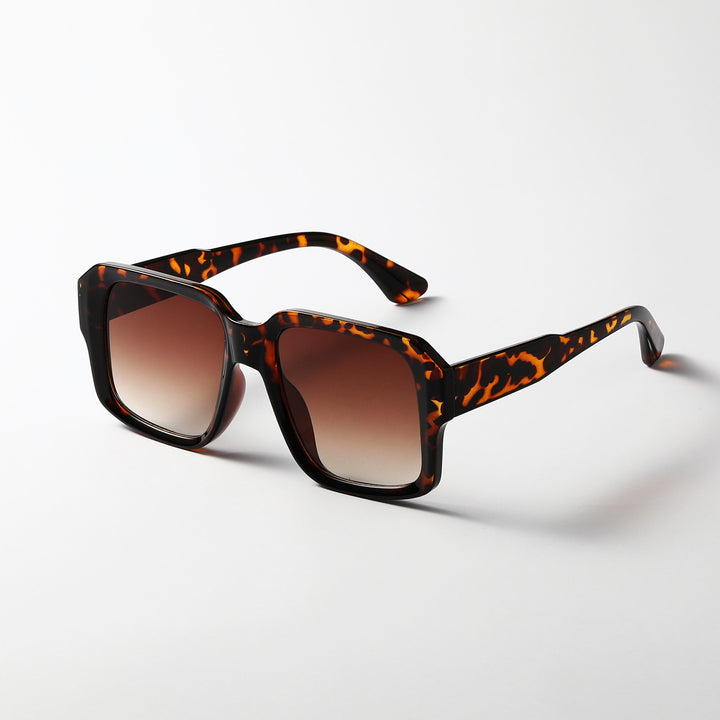 Damen modische quadratische Sonnenbrille im modernen Schildpatt-Design Karnz