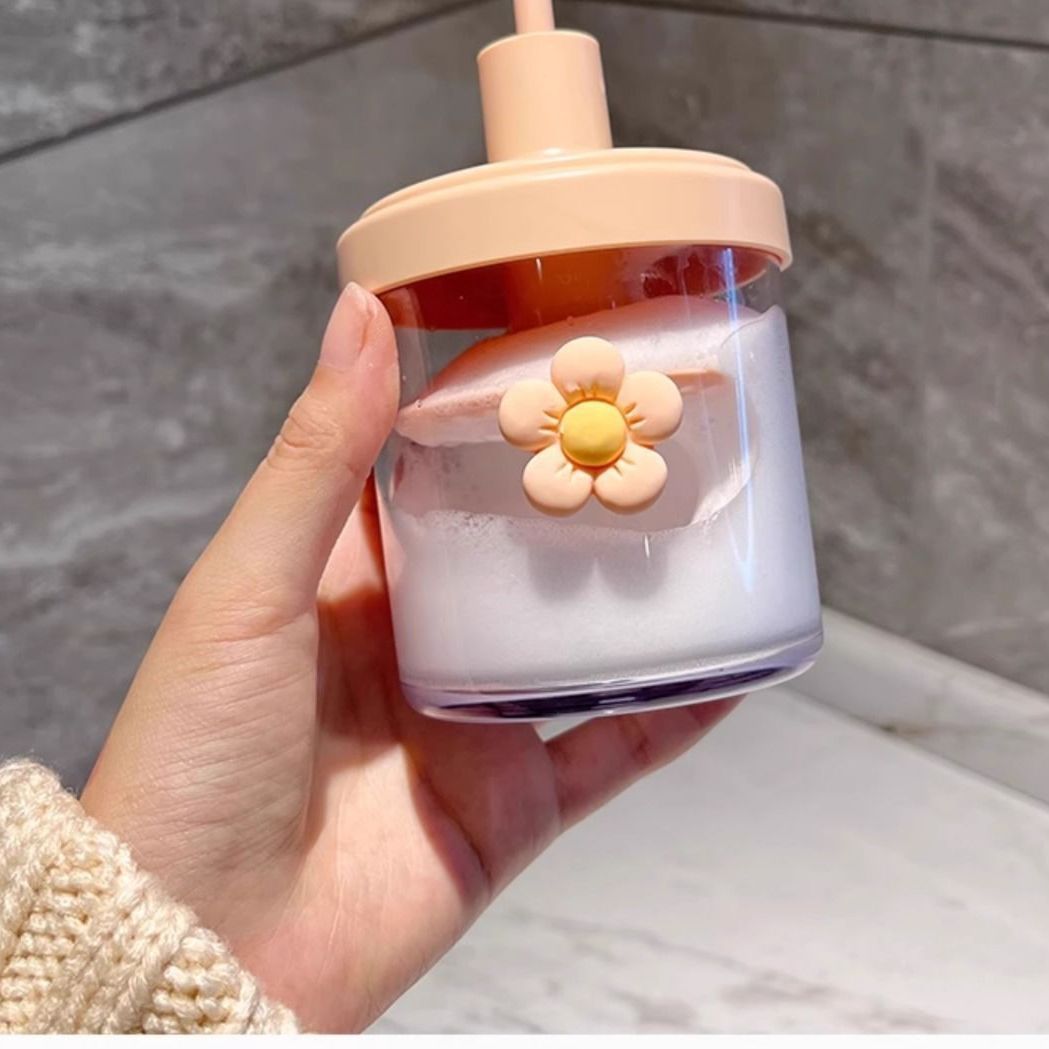 Dekorative Glas mit Blümchen-Design Karnz