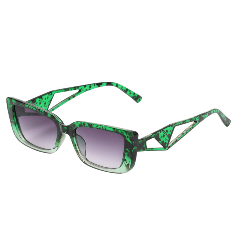 Damen quadratische Sonnenbrille mit innovativem Designelement Karnz