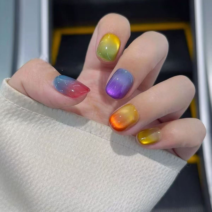 Gradient Ombre Press-On Nägel Karnz