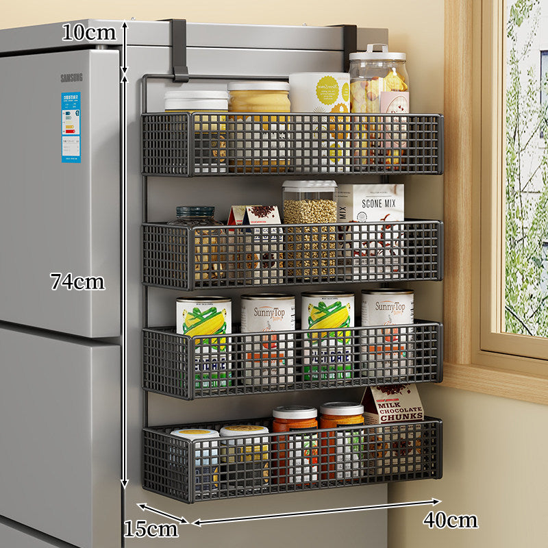 Über-Kühlschrank Doppel-Schicht Magnetische Drahtgeflecht Vorratsorganizer