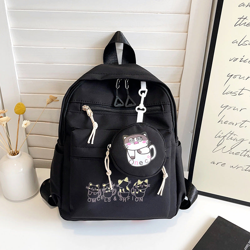 Niedlicher illustrierter Katzen-Design-Rucksack