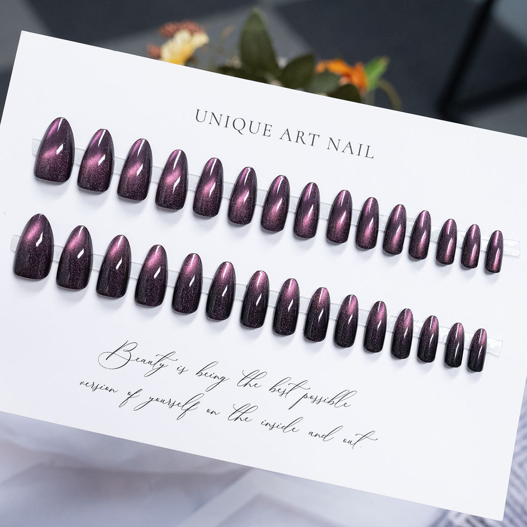 Premium Glossy Press-On Nail Set