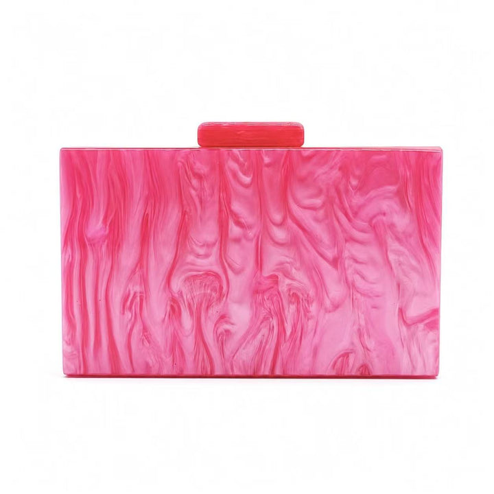Geometrische Mehrfarben-Acryl-Clutch