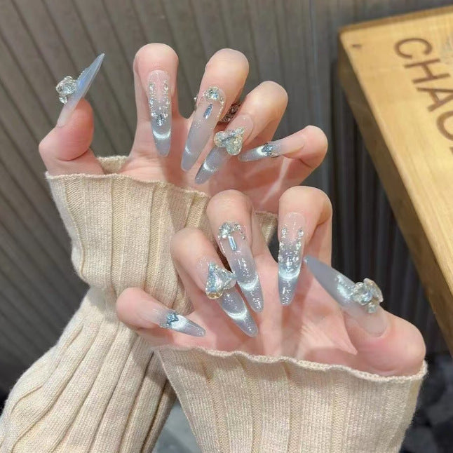 Dekorativer Langer Stiletto Nagelset