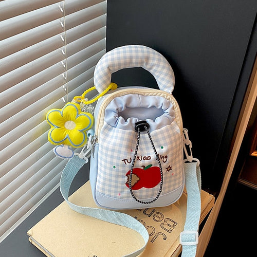 Verspielt Gingham Druck Mini Rucksack Karnz