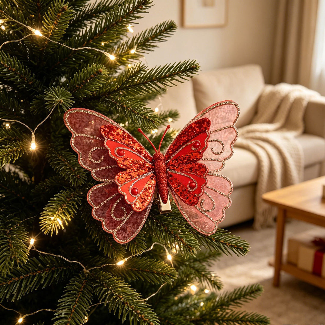 Dekorative Schmetterlingsanhänger für Weihnachtsbaum