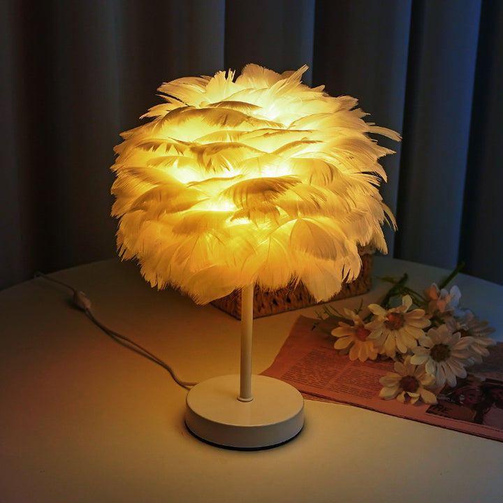 Federnde dekorative Tischlampe