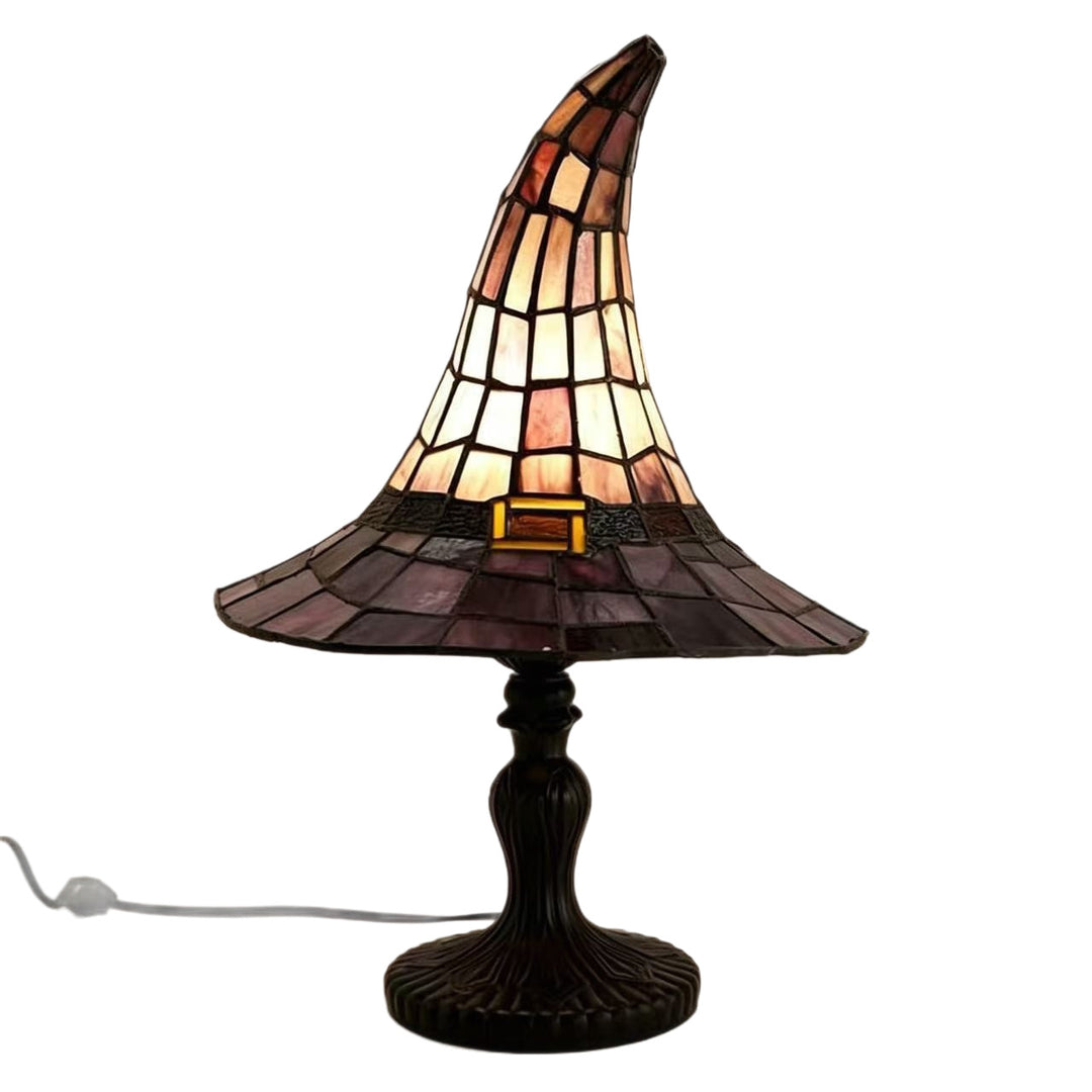 Dekorative Tischlampe im Hexen-Hut-Design Karnz