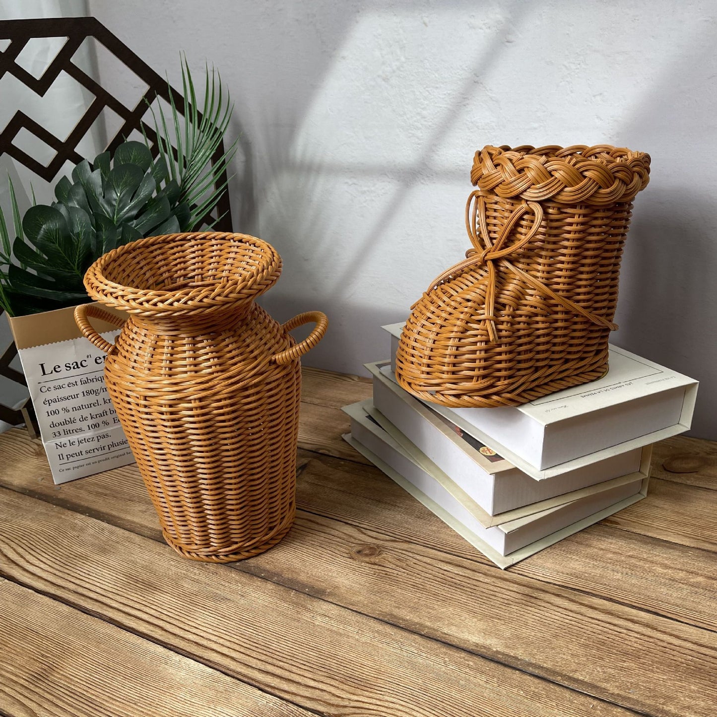 Damen dekorativer Blumentopf im Schuh-Design Karnz