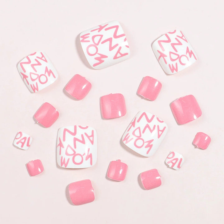 Kreatives thematisches Press-On Nagelset Karnz