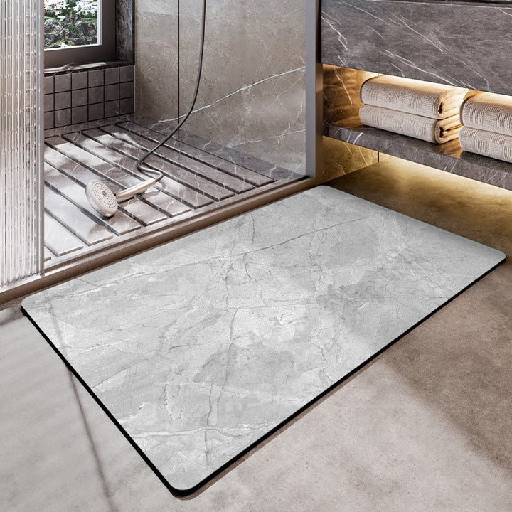 Luxurious Marble Design Bath Mat Karnz